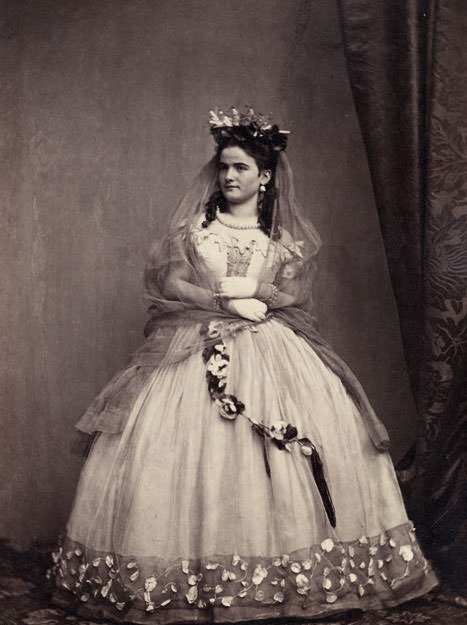 A German bride, 1862