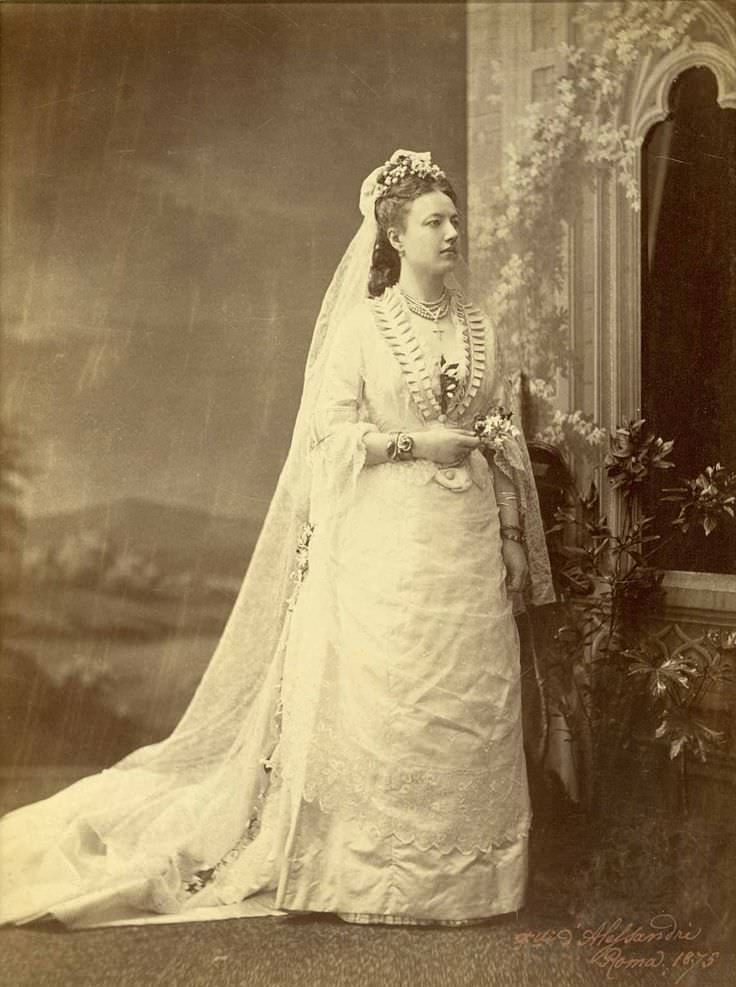 An Italian bride, Rome, 1875