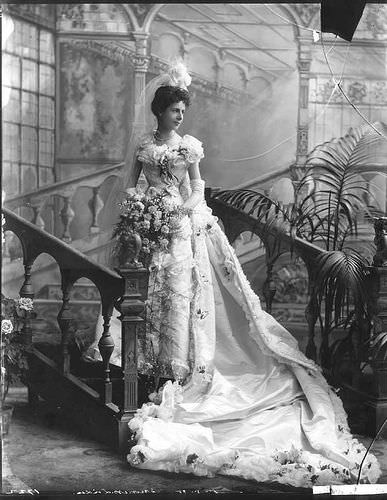 Baroness Christine von Linden on her wedding day, May 13, 1898