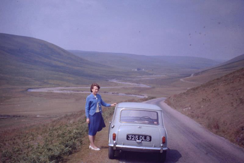 Mountain road to Aberystwyth, 1960s