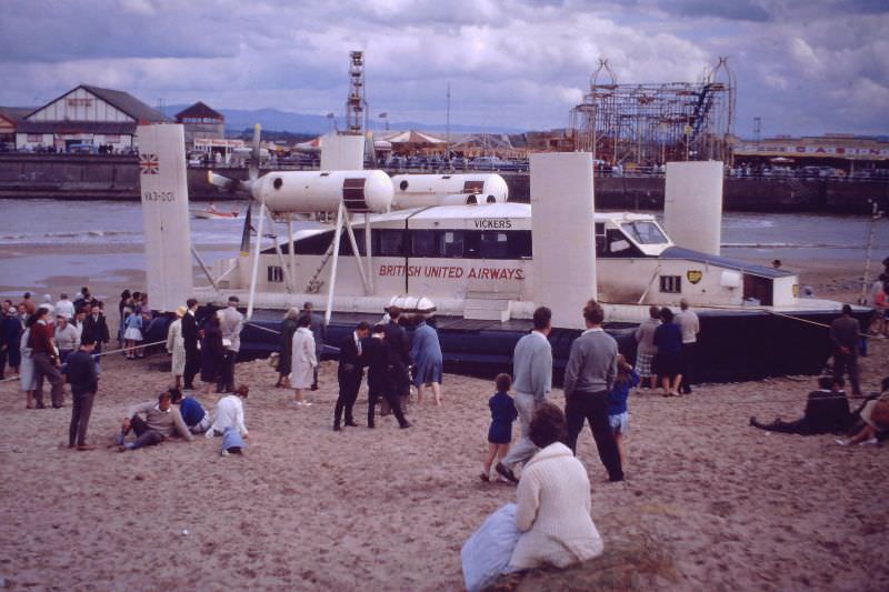The world's first Hovercraft passenger service, from Wirrel to Rhyl, 1960s