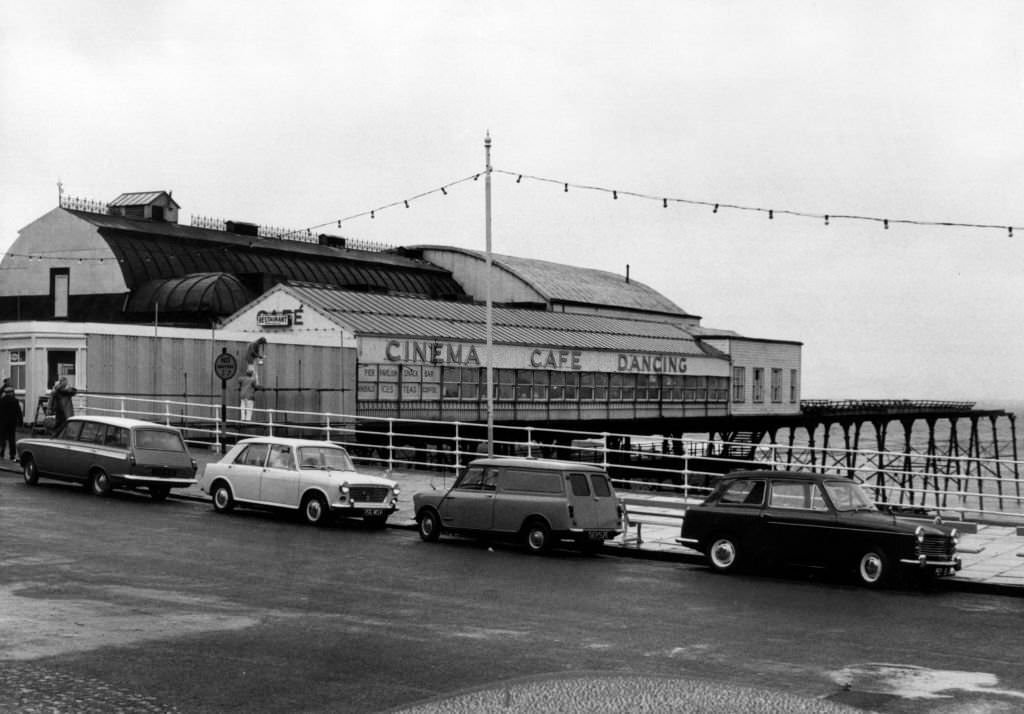 The Pier at Aberystwyth Harbour, Ceredigion, West Wales, July 1964.