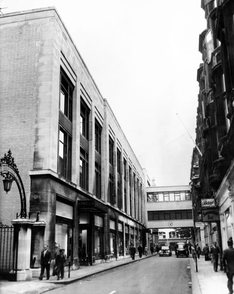 An exterior view of James Howells department store, Wharton Street, Cardiff, Wales. September 1961.