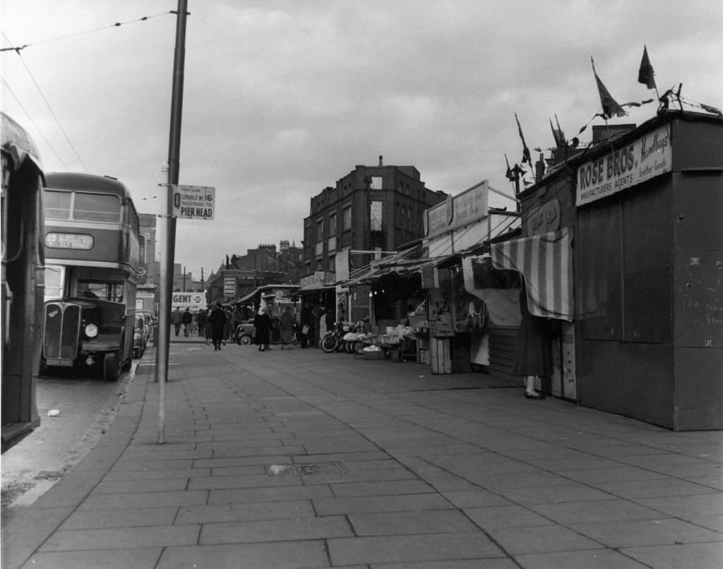 Mill Lane, Cardiff, Wales, 1960.