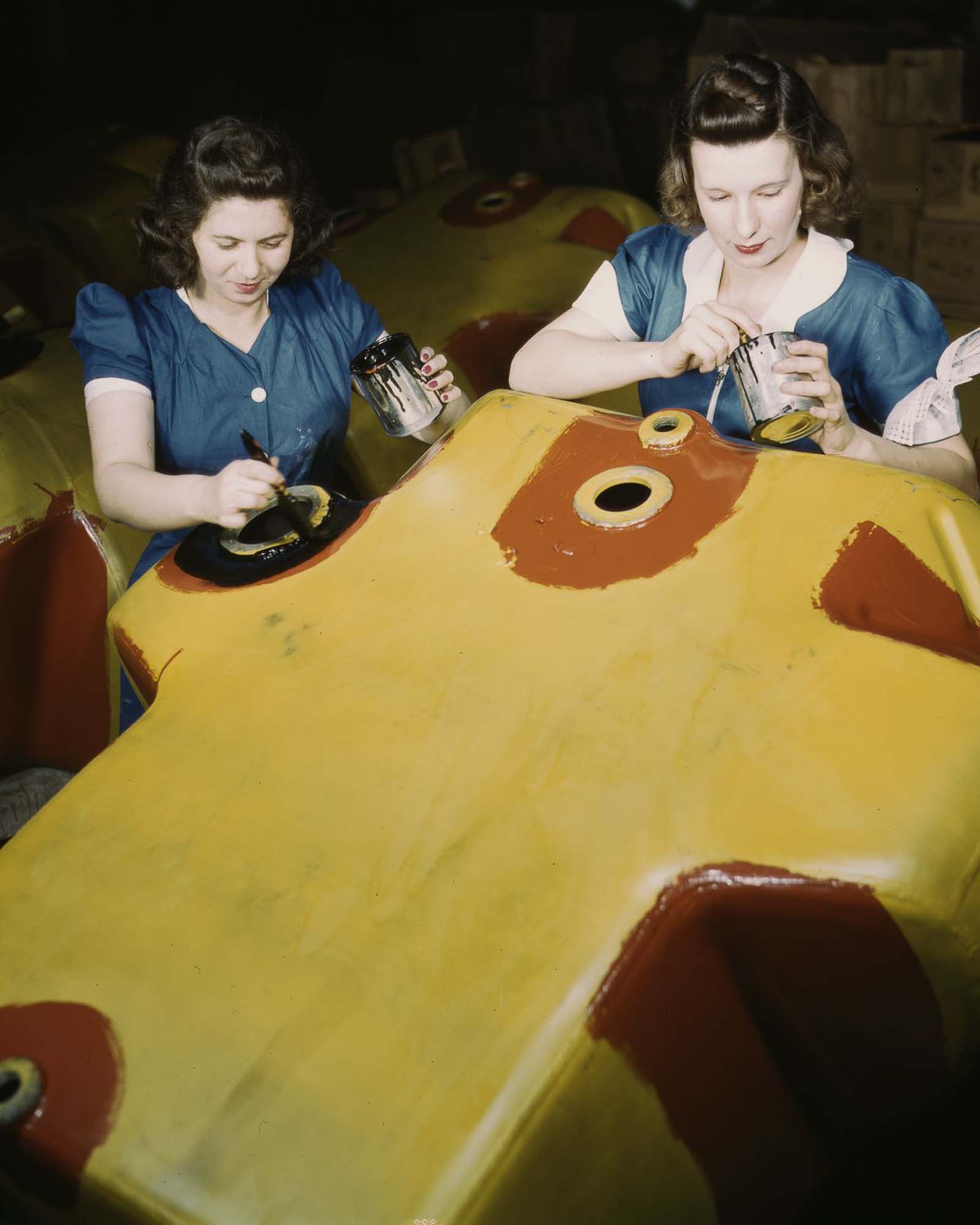 War workers at a factory in Ohio, 1942.