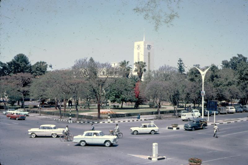 Park in the centre of Bulawayo, then Rhodesia, now Zimbabwe, September 18, 1968