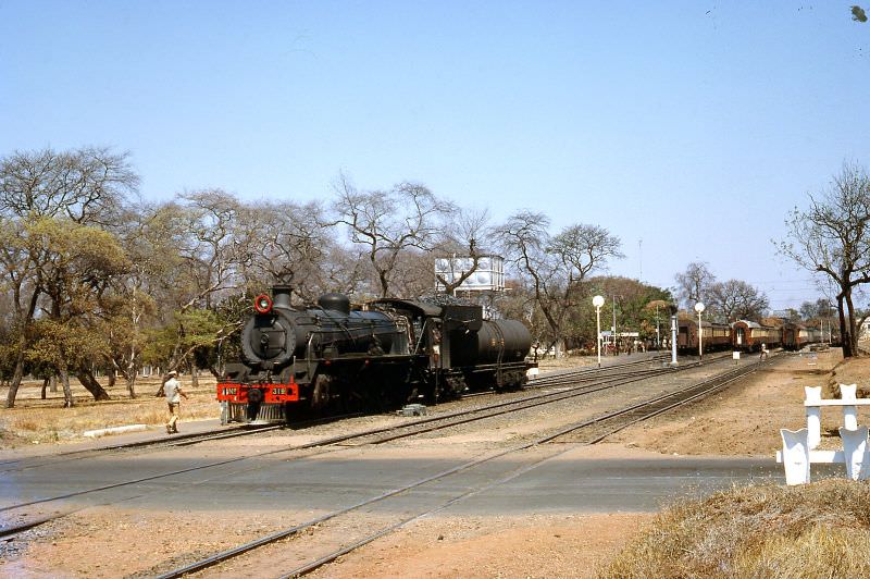 Steam Loco shunting at Victoria Falls in Rhodesia (now Zimbabwe), September 12, 1968