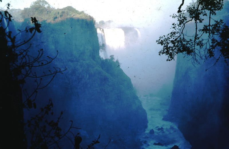 View from Devil's Cataract downstream, Victoria Falls, September 12, 1968