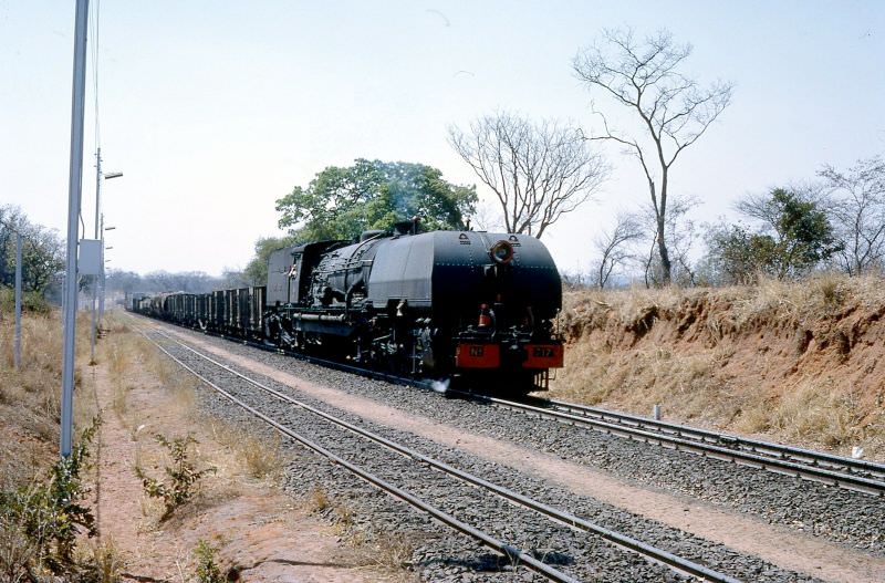 Garratt near Victoria Falls Bridge in Rhodesia (now Zimbabwe), September 12, 1968