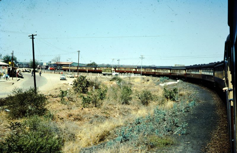 Looking back, taken from the passenger train past Figtree, September 7, 1968