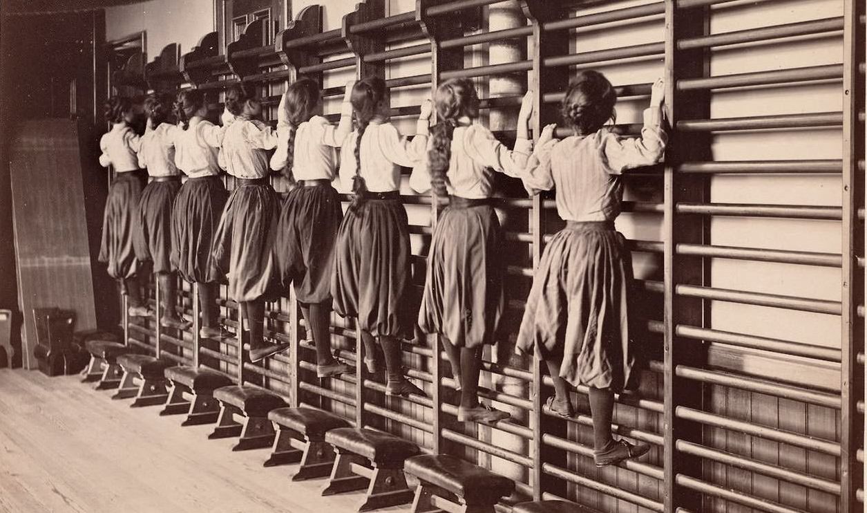 Gymnastics in Charlestown High School Boston 1893