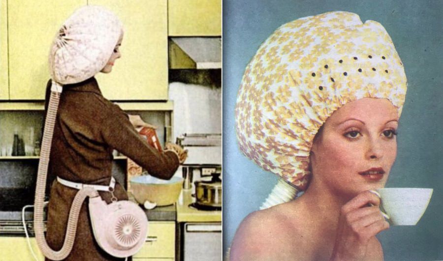 Hooded Portable Hair Dryers 1960s and 1970s