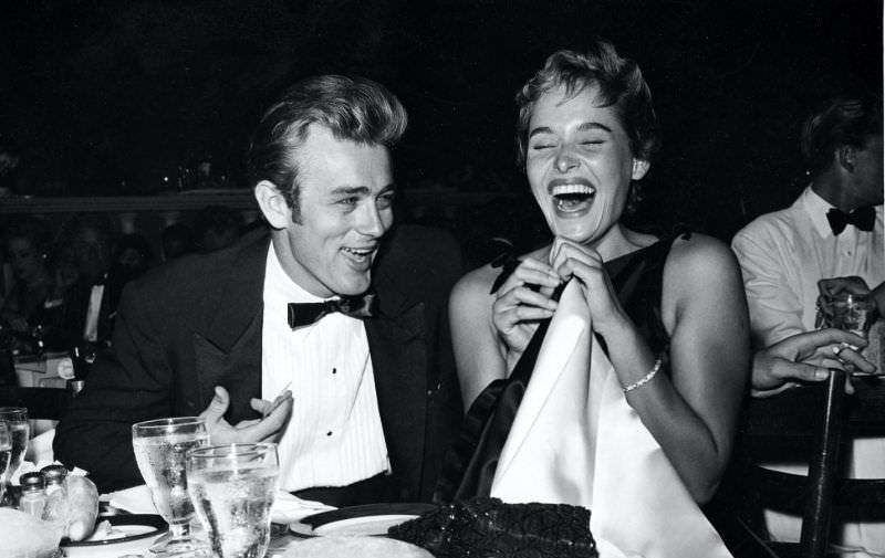 James Dean and Ursula Andress
