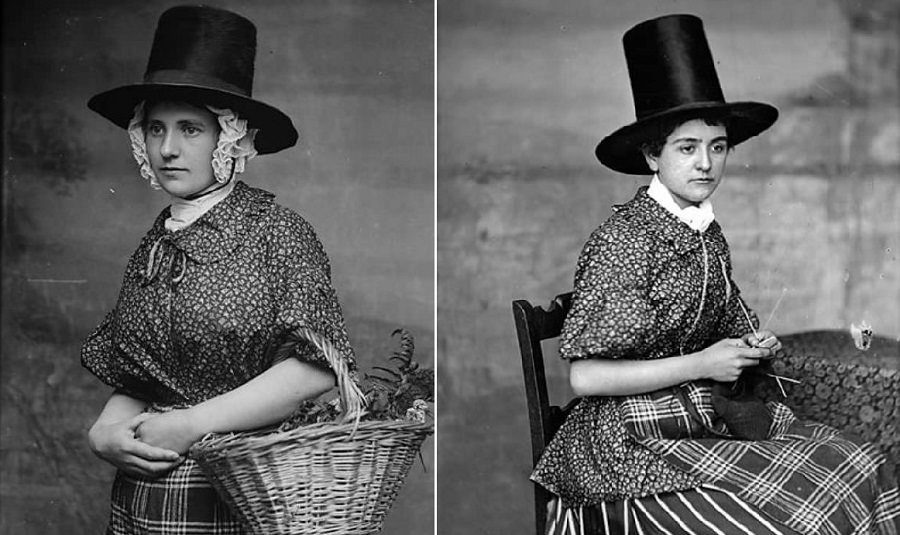 Tall Stovepipe-style Hats 19th Century