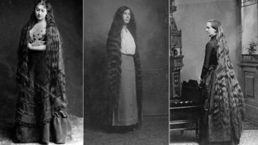 Victorian women long hair