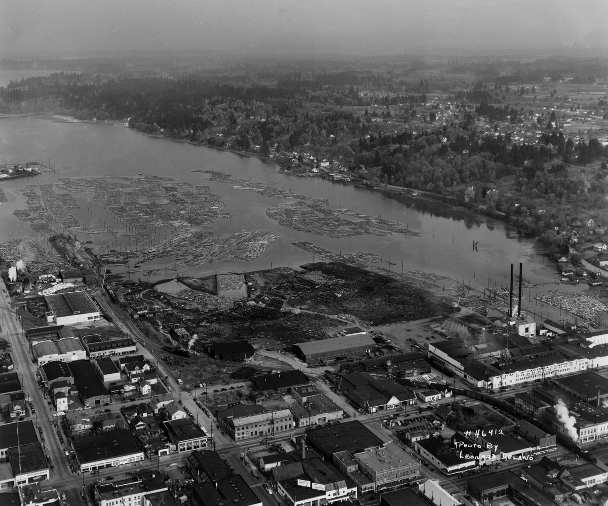 East Bay and downtown Olympia, 1946