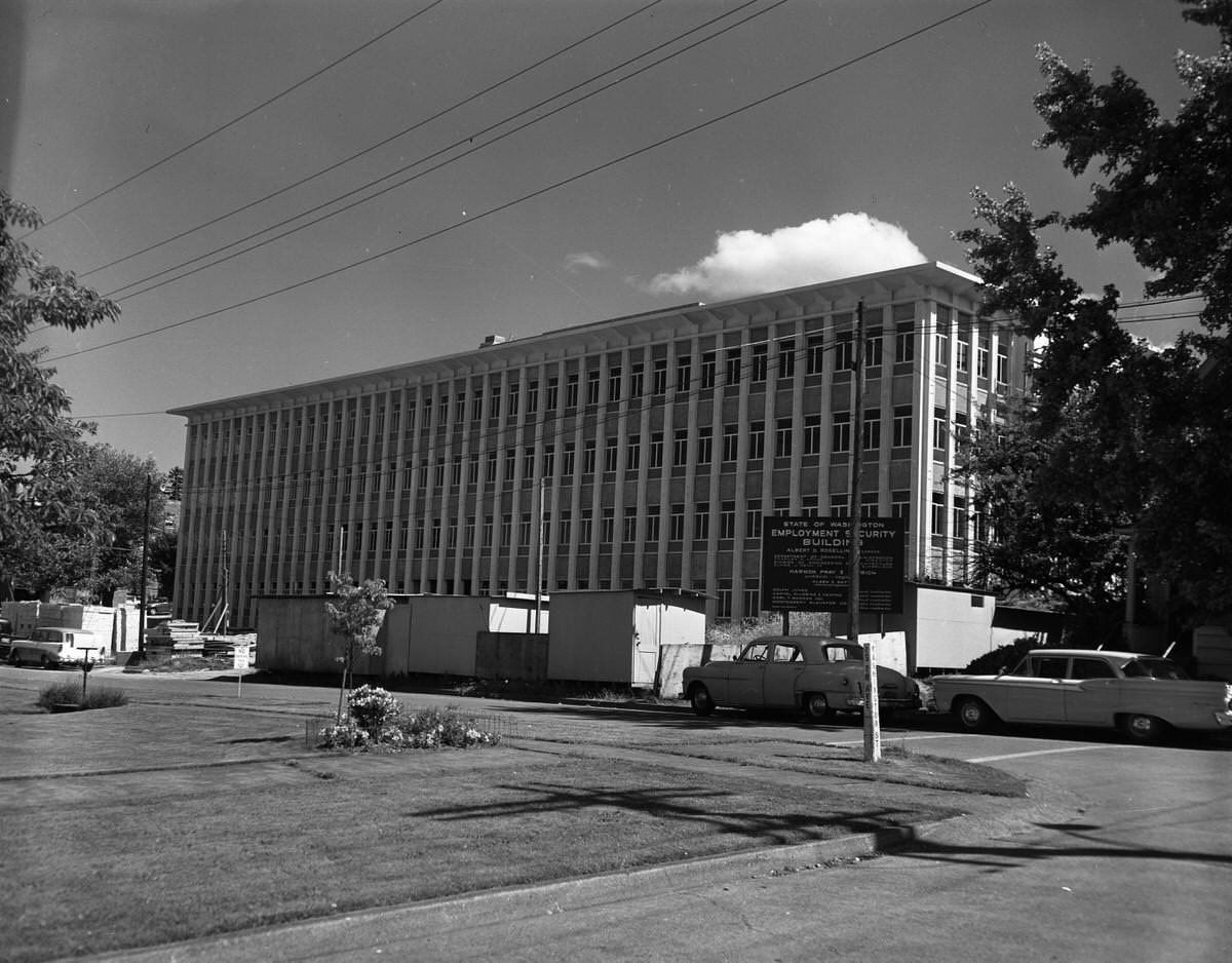 Employment Security Building construction, 1960