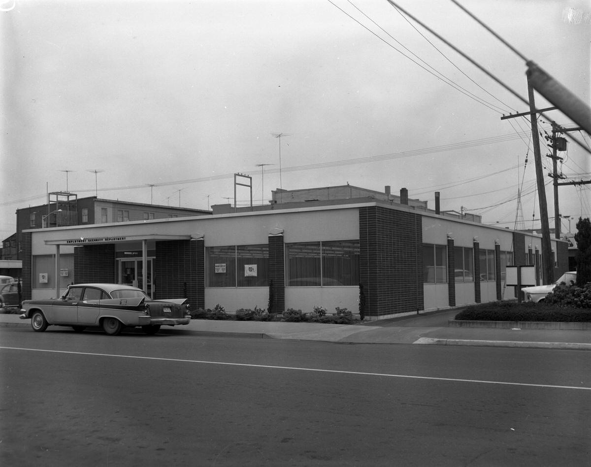 Employment Security Building, exterior, at 406 Water St. SW, 1964