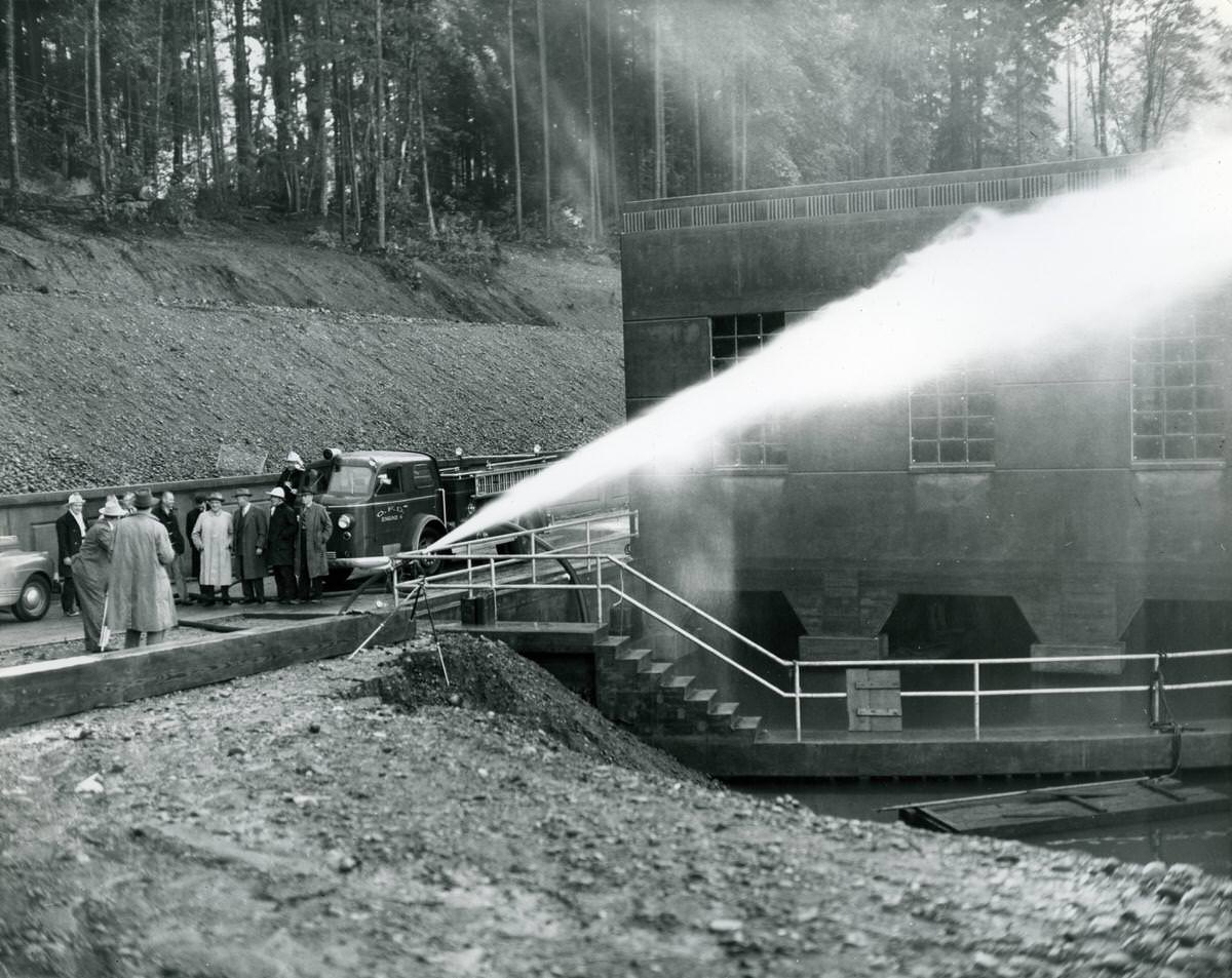 Olympia Fire Department at McAllister Springs, 1947