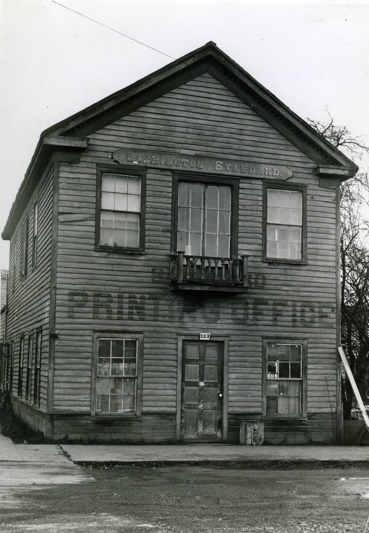 Washington Standard printing office, 1940