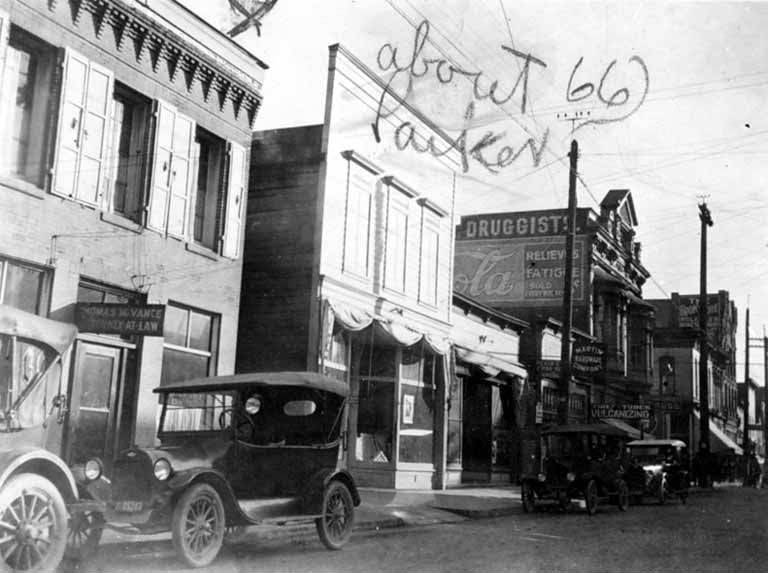 Businesses on Main St., Olympia, 1920