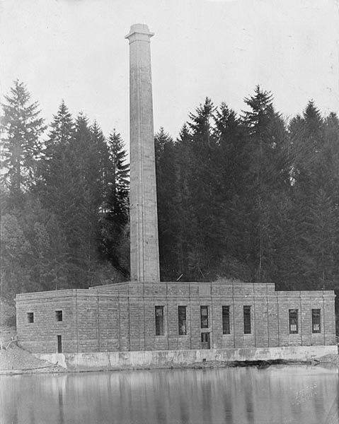 Completed powerhouse, Washington State Capitol complex, Olympia, April 8, 1921