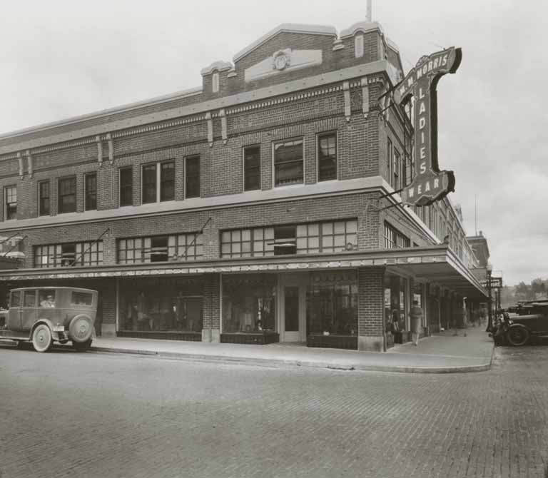 M. M. Morris clothing store exterior, Olympia, 1920s