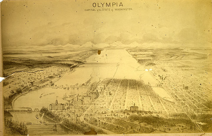 Downtown Olympia, 1890s
