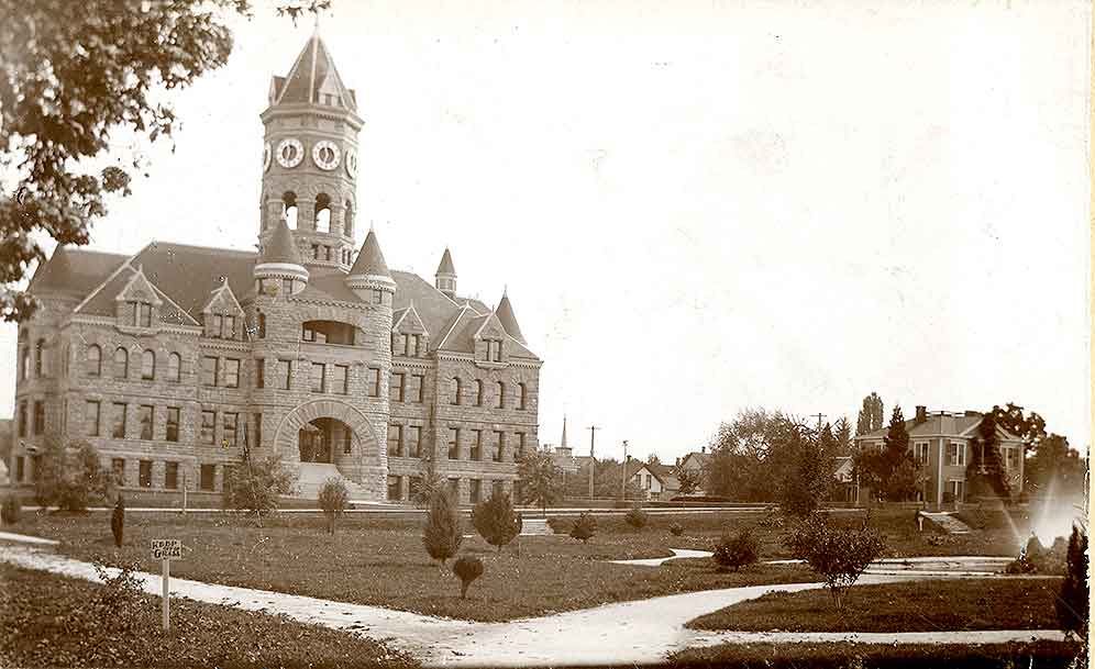 Old State Capitol, Sylvester Park and McElroy House, Olympia, 1895