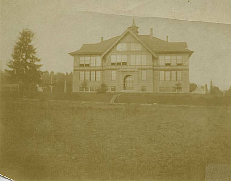 View of Olympia High School, Olympia, 1910