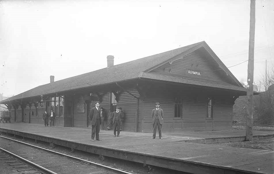 Northern Pacific Depot, Olympia, 1914