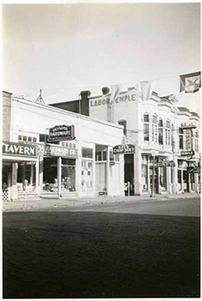 Olympia Hardware, Labor Temple, Kay's Chop Suey, 1948