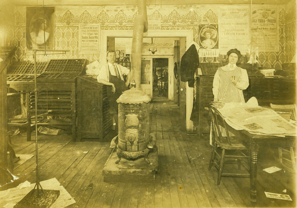 Washington Standard office, Olympia, 1910s