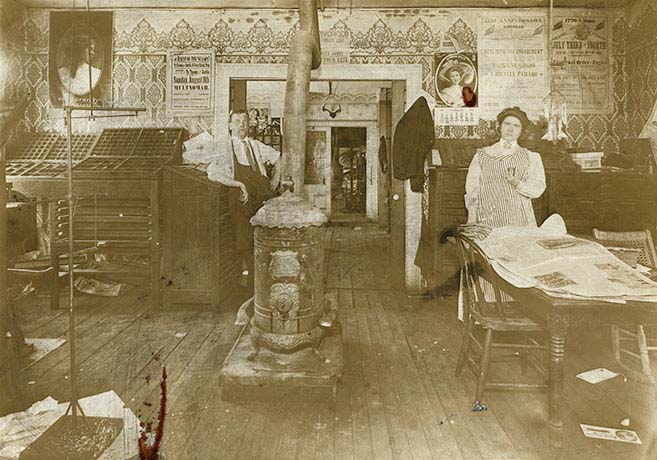 Washington Standard office, Olympia, 1910s