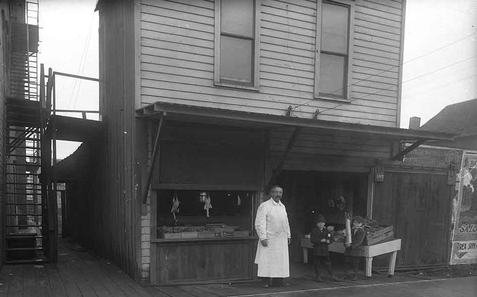 Kaler Meat Market, 507 4ths, Olympia, 1914.