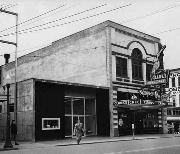 Clark's Crane Cafe, 407 Capitol Way, Olympia, 1949