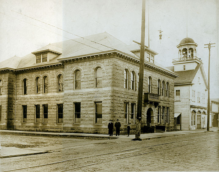 Thurston County Courthouse, Fourth Avenue, Olympia, 1910s