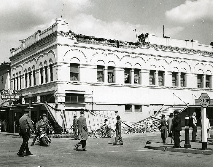 Reed Building after 1949 earthquake