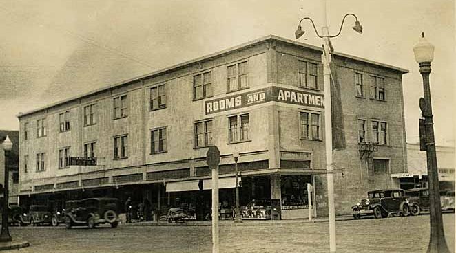 Angelus Hotel building, Olympia, 1940s