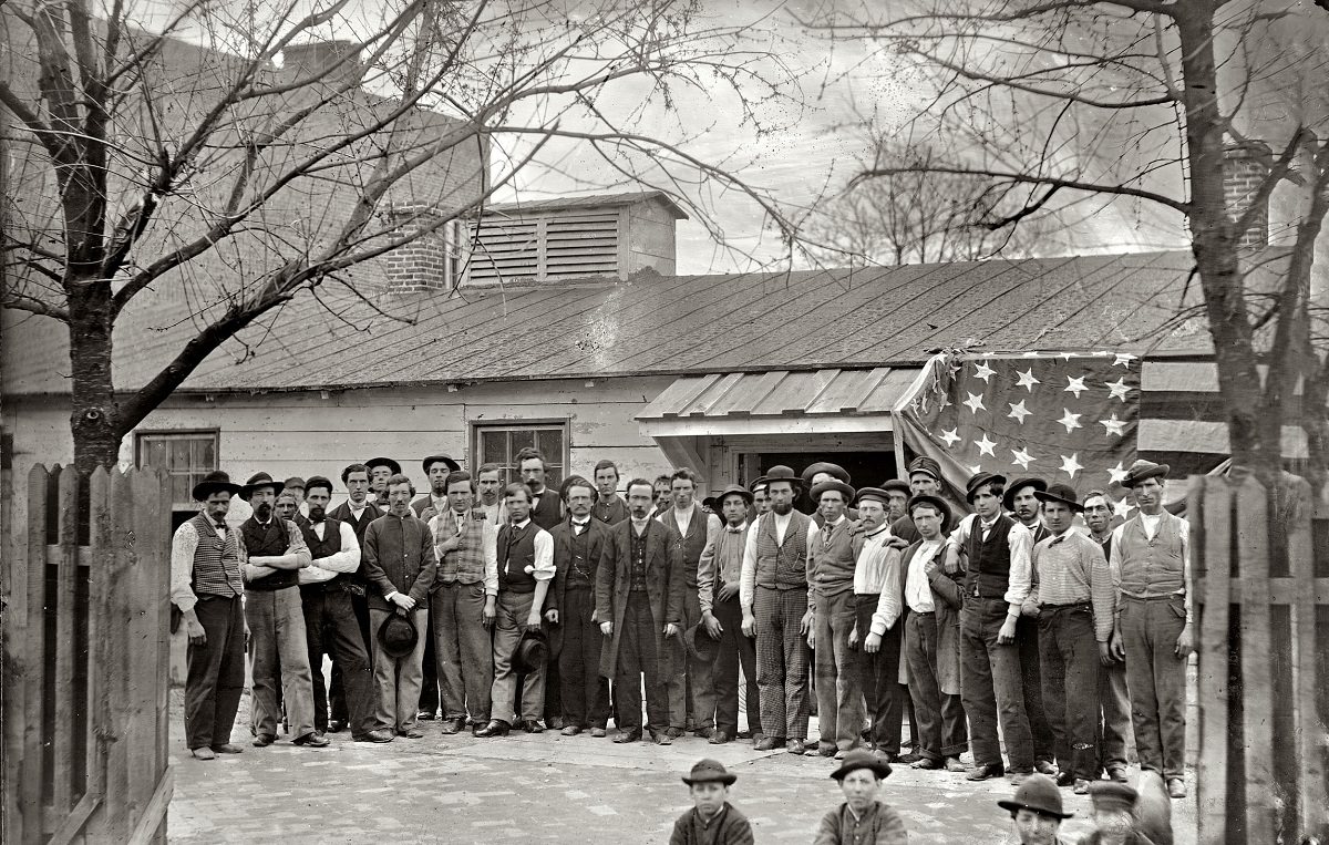 Group of Quartermaster Corps employees, 1865.