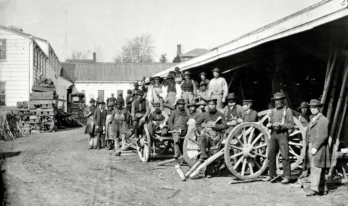 Government repair shops, Washington, D.C., 1862.