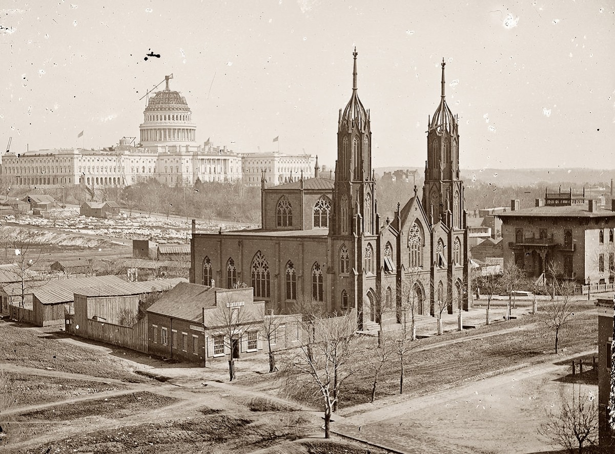Trinity Episcopal Church, 3rd & C & Ind. Ave, 1863.