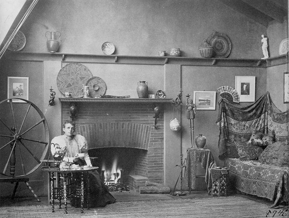 Frances Benjamin Johnston in Her Studio, 1890s.