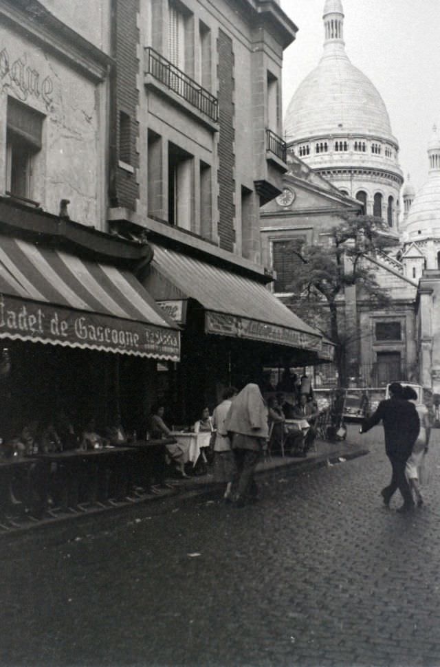 Sacre Coeur and Place du Tertre, 1950s