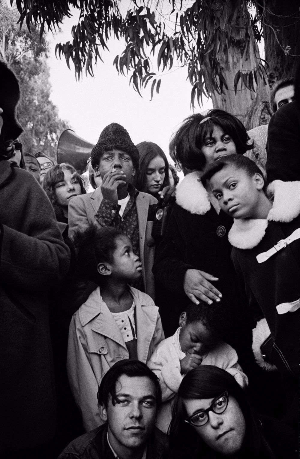 Panhandle crowd at Hells Angels’ Thanks for Diggers New Years Day Wail, January 1, 1967.