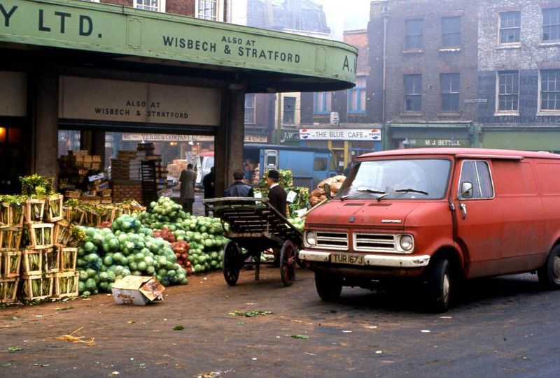 Spitalfields Market, London, February 1976