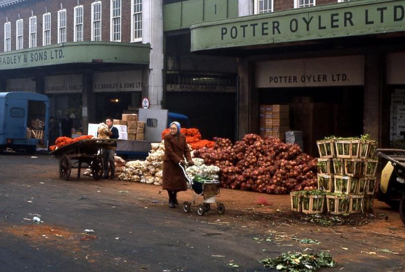 Spitalfields Market, London, February 1976