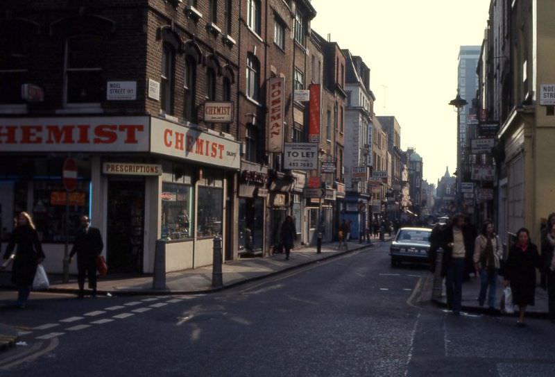 Berwick Street, London, February 1976
