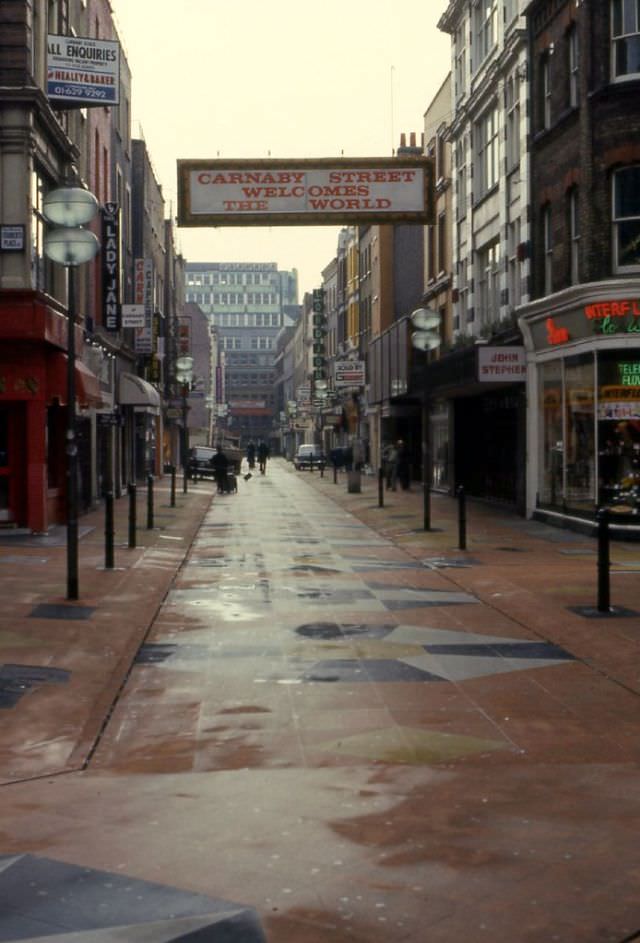 Carnaby Street, London, February 1976