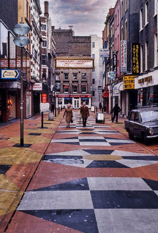 Carnaby Street, London, February 1976